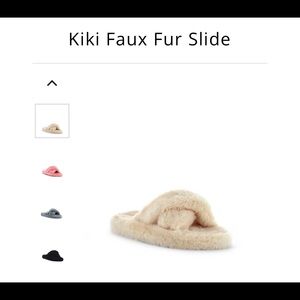 Seven7 Kiki Faux Fur Slide NWT - SO COZY!!